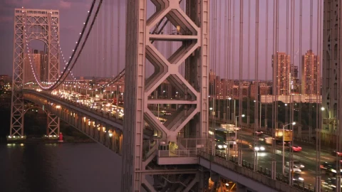 Video Stock Busy Roads Across The Washington Bridge Live Wallpaper For PC - Free Live Wallpaper