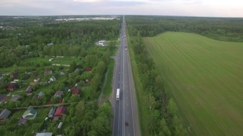Video Stock Busy Road Between Fields Live Wallpaper For PC - Free Live Wallpaper
