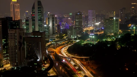 Video Stock Busy City Highway At Night Live Wallpaper For PC - Free Live Wallpaper