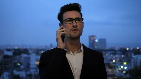Video Stock Businessman Taking A Phone Call Live Wallpaper For PC - Free Live Wallpaper