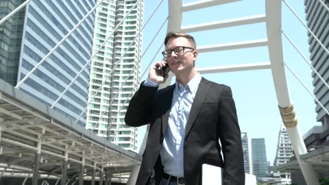 Video Stock Businessman On A Phone Call Live Wallpaper For PC - Free Live Wallpaper