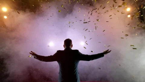 Video Stock Businessman Finishing A Talk In An Auditorium Live Wallpaper For PC - Free Live Wallpaper
