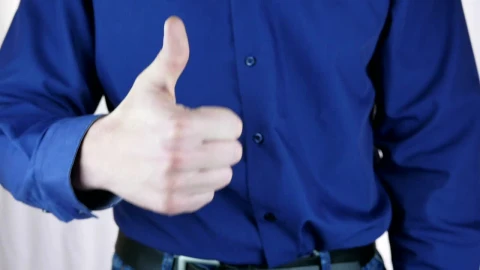 Video Stock Businessman Doing Thumbs Up And Thumbs Down Gesture Live Wallpaper For PC - Free Live Wallpaper