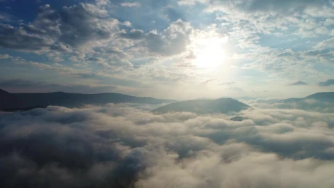 Video Stock Clouds Covering The Top Of A Mountain Range Live Wallpaper For PC - Free Live Wallpaper