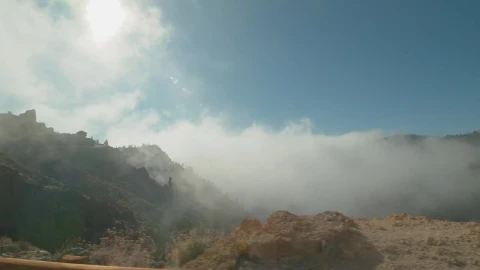 Video Stock Clouds Covering A Mountain Ridge Live Wallpaper For PC - Free Live Wallpaper