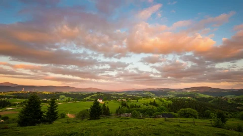 Video Stock Clouds Coming Towards The Camera In The Mountains Time Lapse Live Wallpaper For PC - Free Live Wallpaper