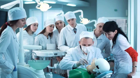 Stock Video Dental Students Practicing With Dummy Live Wallpaper For PC - Free Live Wallpaper
