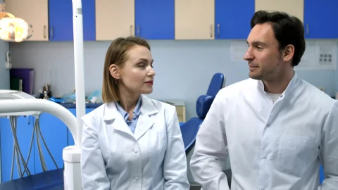 Stock Video Dental Staff Talking In A Clinic Live Wallpaper For PC - Free Live Wallpaper