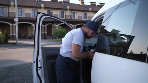 Stock Video Delivery Driver Carrying Coffee Live Wallpaper For PC - Free Live Wallpaper