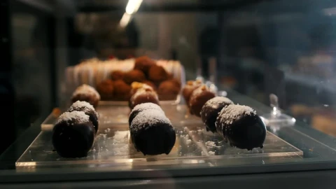 Stock Video Delicious Desserts In The Counter Shop Live Wallpaper For PC - Free Live Wallpaper