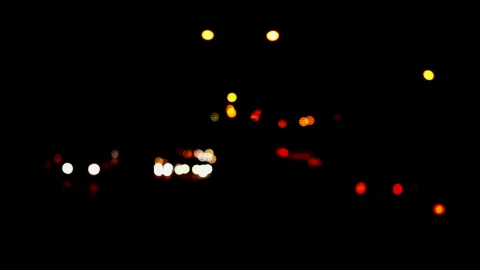Stock Video Defocused Car Lights At Night Live Wallpaper For PC - Free Live Wallpaper