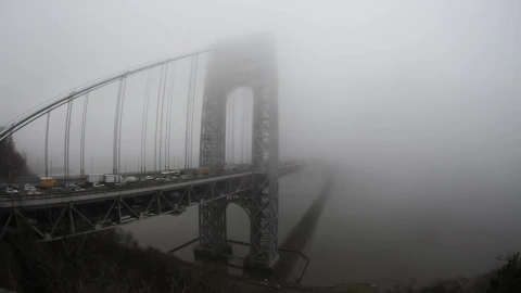 Stock Video Deep Fog On The Washington Bridge Live Wallpaper For PC - Free Live Wallpaper