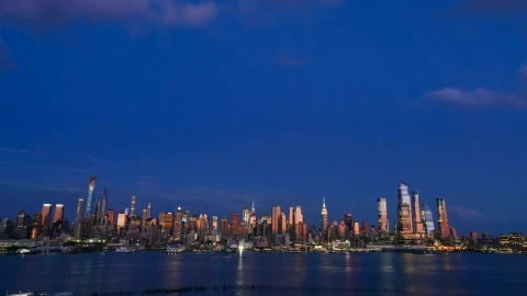 Stock Video Deep Blue Skies Above New York Live Wallpaper For PC - Free Live Wallpaper