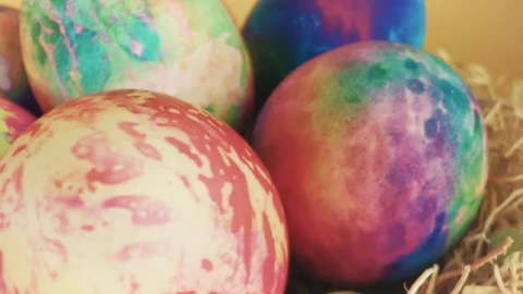 Stock Video Decorated Easter Eggs In A Basket Live Wallpaper For PC - Free Live Wallpaper