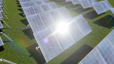 Stock Video Day And Night In A Solar Panel Field Live Wallpaper For PC - Free Live Wallpaper