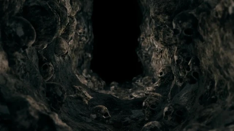 Stock Video Dark Cave With Skulls Animation Live Wallpaper For PC - Free Live Wallpaper