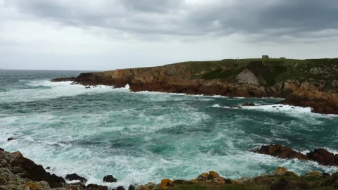 Stock Video Dangerous Waves At The Coast Live Wallpaper For PC - Free Live Wallpaper