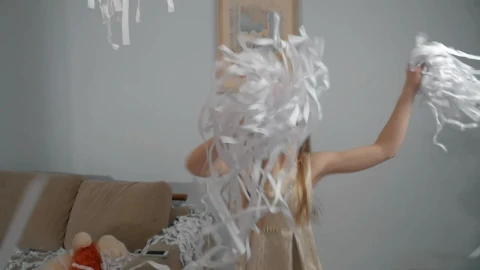 Stock Video Dancing With Paper Confetti Live Wallpaper For PC - Free Live Wallpaper