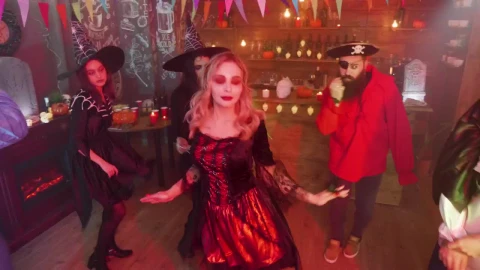 Stock Video Dancing At A Halloween Party Live Wallpaper For PC - Free Live Wallpaper