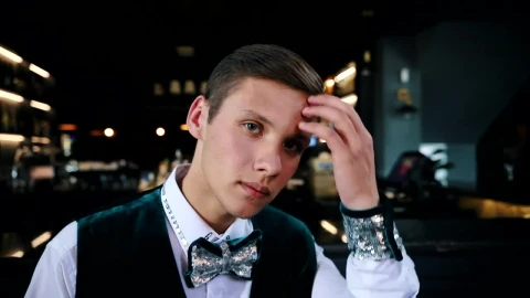 Stock Video Dancer Combing His Hair Before A Performance Live Wallpaper For PC - Free Live Wallpaper