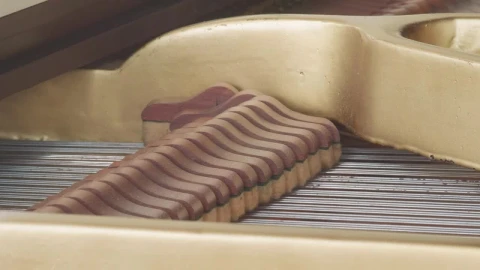 Stock Video Dampers Rising Up Inside A Piano Live Wallpaper For PC - Free Live Wallpaper