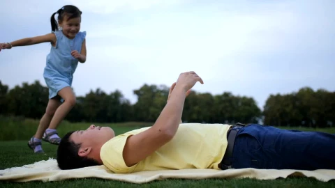 Stock Video Dad Playing With His Child At The Park Live Wallpaper For PC - Free Live Wallpaper