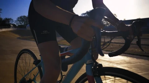 Stock Video Cyclist Riding On A Cycling Track Outdoors Live Wallpaper For PC - Free Live Wallpaper
