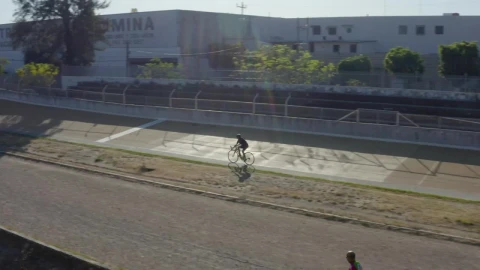 Stock Video Cyclist On A Track Outdoors Live Wallpaper For PC - Free Live Wallpaper