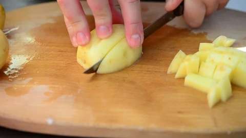 Stock Video Cutting Up A Potato Live Wallpaper For PC - Free Live Wallpaper