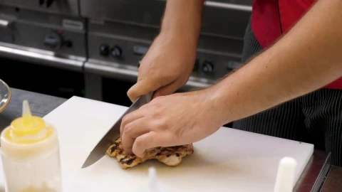 Stock Video Cutting Up A Chicken Steak Live Wallpaper For PC - Free Live Wallpaper