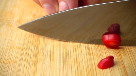 Stock Video Cutting Up A Chilli Live Wallpaper For PC - Free Live Wallpaper
