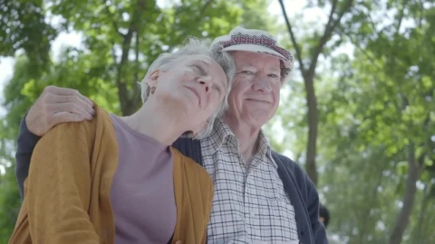 Stock Video Cute Old Couple In A Park Live Wallpaper For PC - Free Live Wallpaper