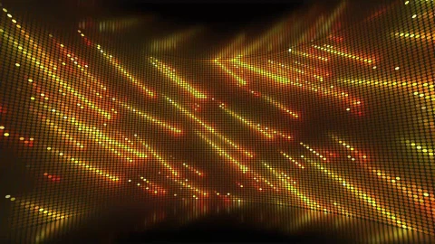 Stock Video Curved Screen Showing A Shower Of Yellow Lights Live Wallpaper For PC - Free Live Wallpaper