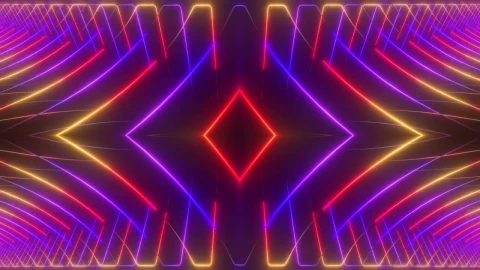 Stock Video Curved Lines Of Neon Light Moving In A Prism Live Wallpaper For PC - Free Live Wallpaper