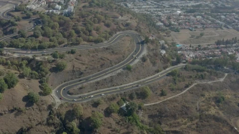 Stock Video Curved Highway Going Down A Hill Live Wallpaper For PC - Free Live Wallpaper
