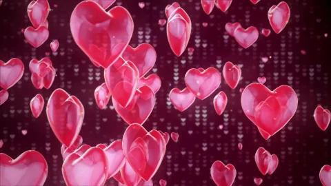 Stock Video Crystal Hearts Rising D Animation Live Wallpaper For PC - Free Live Wallpaper
