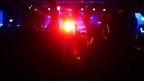 Stock Video Crowd Dancing In A Music Festival By Night Live Wallpaper For PC - Free Live Wallpaper