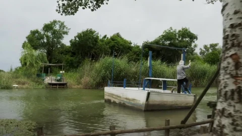 Stock Video Crossing The River Using A Line Raft Live Wallpaper For PC - Free Live Wallpaper