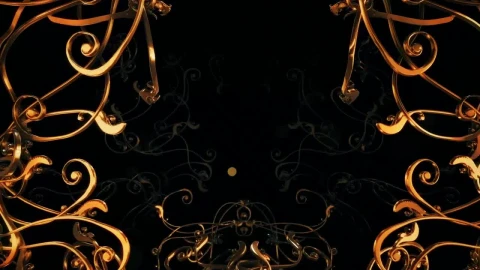 Stock Video Crossing Elegant And Tangled D Gold Frames Live Wallpaper For PC - Free Live Wallpaper