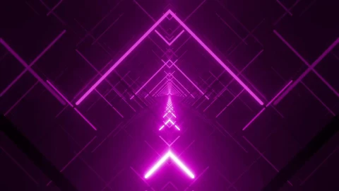 Stock Video Crossing A Rhombus Passage Of Violet Lights Live Wallpaper For PC - Free Live Wallpaper