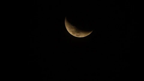 Stock Video Crescent Moon In The Night Sky Live Wallpaper For PC - Free Live Wallpaper