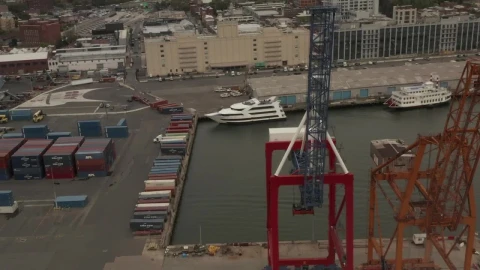 Stock Video Cranes And Containers In The Port Live Wallpaper For PC - Free Live Wallpaper