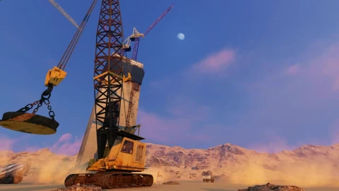 Stock Video Crane Loading A Magnet In Construction Zone Live Wallpaper For PC - Free Live Wallpaper