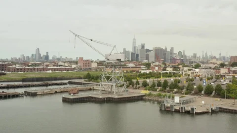 Stock Video Crane In The International Maritime Traffic Dock Live Wallpaper For PC - Free Live Wallpaper