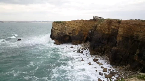 Stock Video Crag On The Seashore High View Live Wallpaper For PC - Free Live Wallpaper