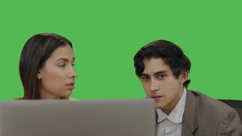 Stock Video Coworkers Working With A Chroma Key Background Live Wallpaper For PC - Free Live Wallpaper