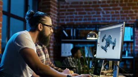 Stock Video Coworkers Working On A Video Game Model Live Wallpaper For PC - Free Live Wallpaper