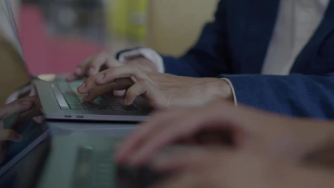 Stock Video Coworkers Typing On Their Laptops Live Wallpaper For PC - Free Live Wallpaper