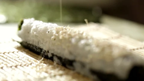 Stock Video Covering A Sushi Roll Live Wallpaper For PC - Free Live Wallpaper