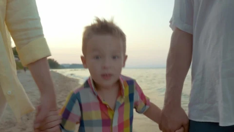 Stock Video Couple Walking With Their Young Boy Live Wallpaper For PC - Free Live Wallpaper